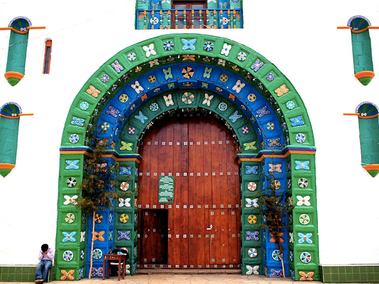 Cathedral of San Juan Bautista in San Juan Chamula