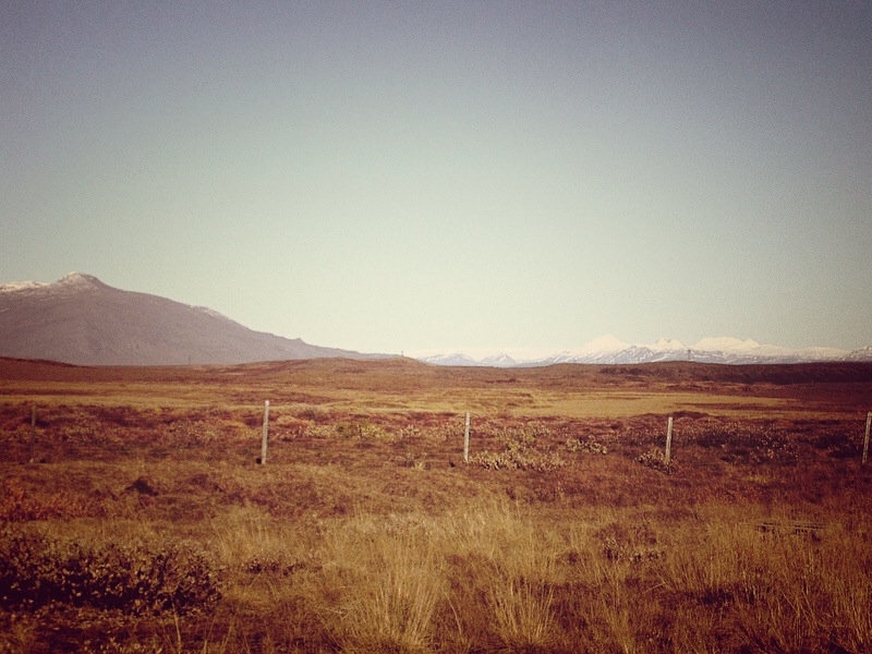Glacier in the distance Iceland