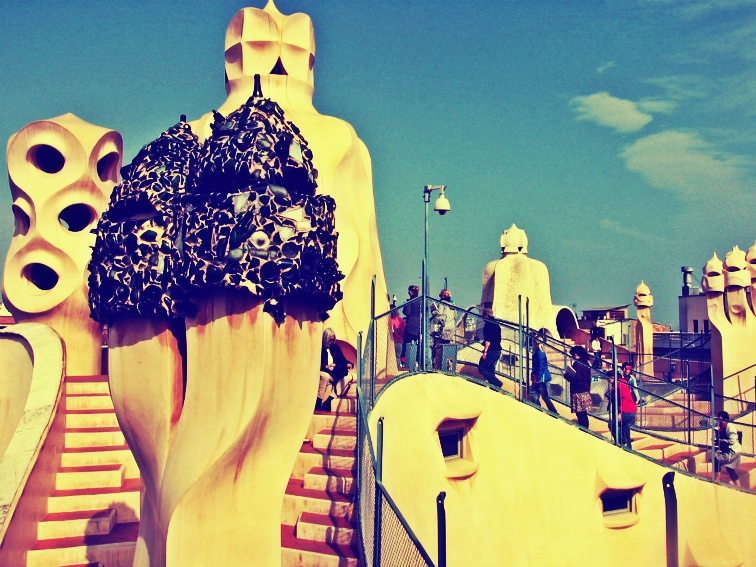 barcelona pedrera rooftop