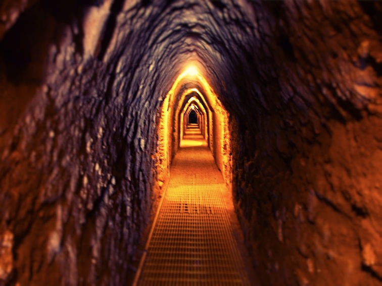 Tunnel beneath the Great Pyramid of Cholula