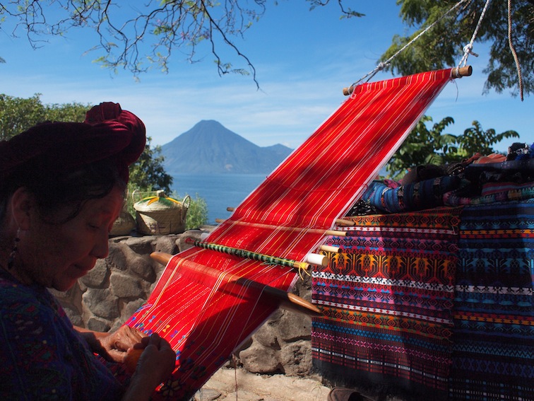 Panajachel Lake Atitlán weaver