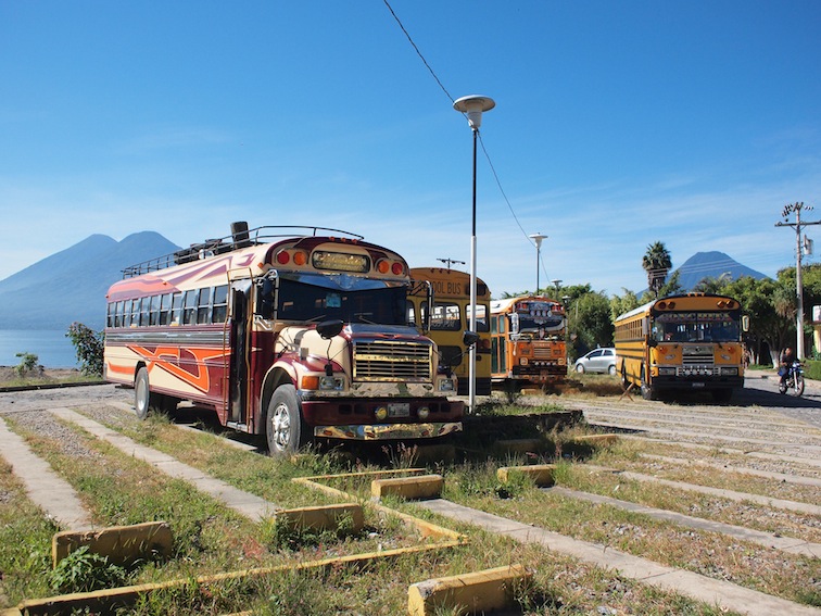 Panajachel chicken buses