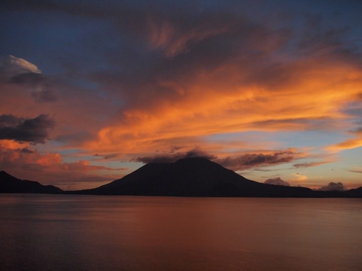 Sunset in Lake Atitlán