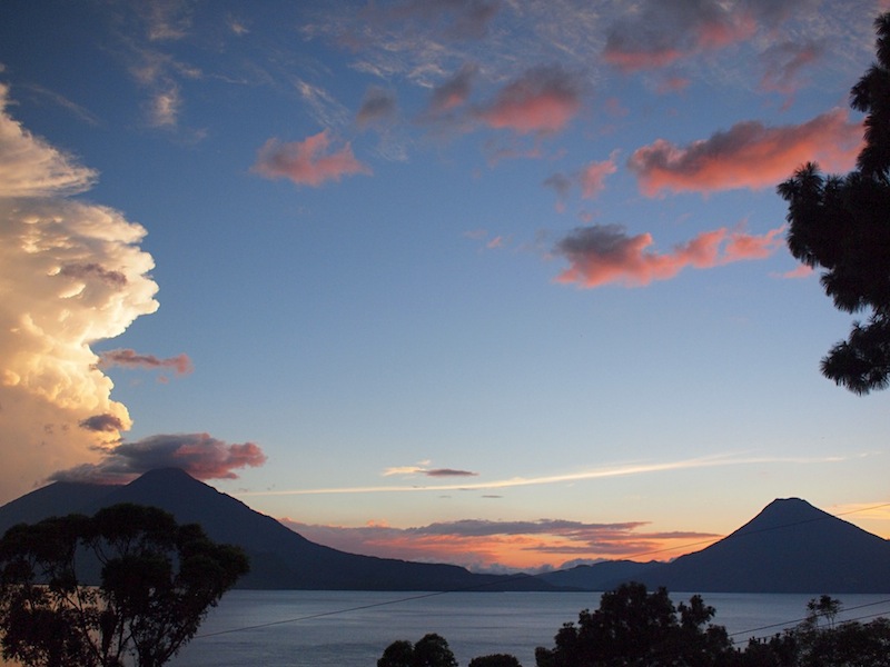 Clouds above Lake Atitlán