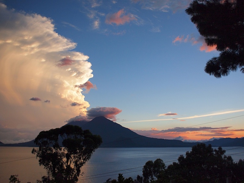 Clouds above Lake Atitlán