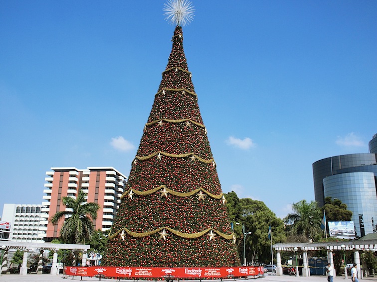 Christmas tree in Guatemala City
