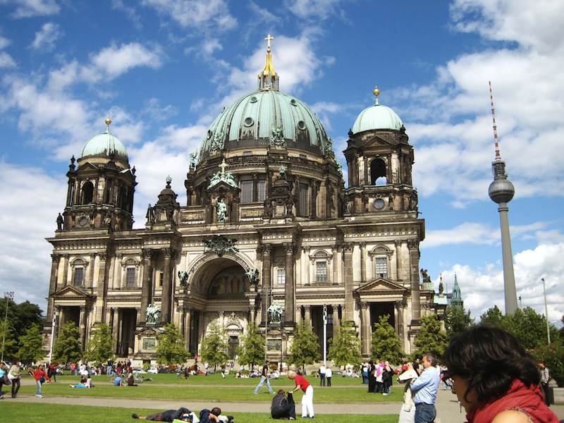 Berlin Cathedral and Fernsehturm Berlin