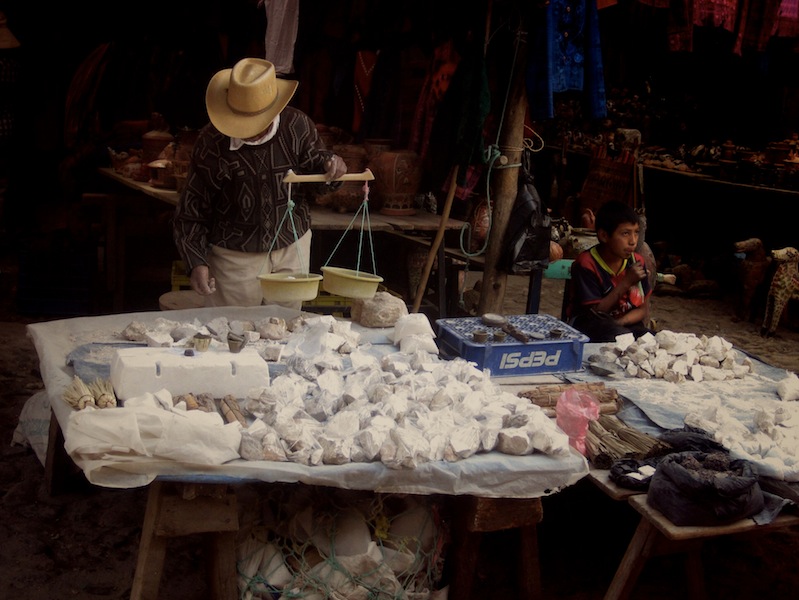 Selling cal at Chichicastenango Sunday Market