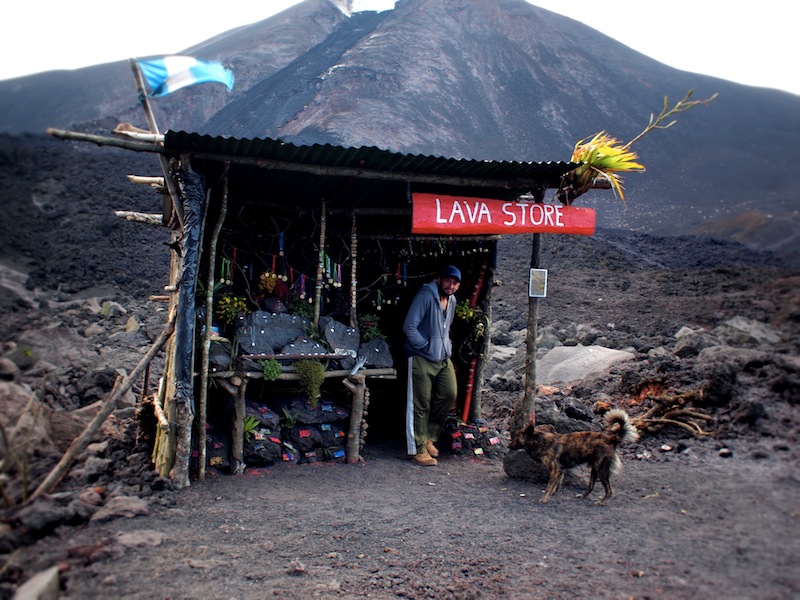 Climbing the Pacaya volcano