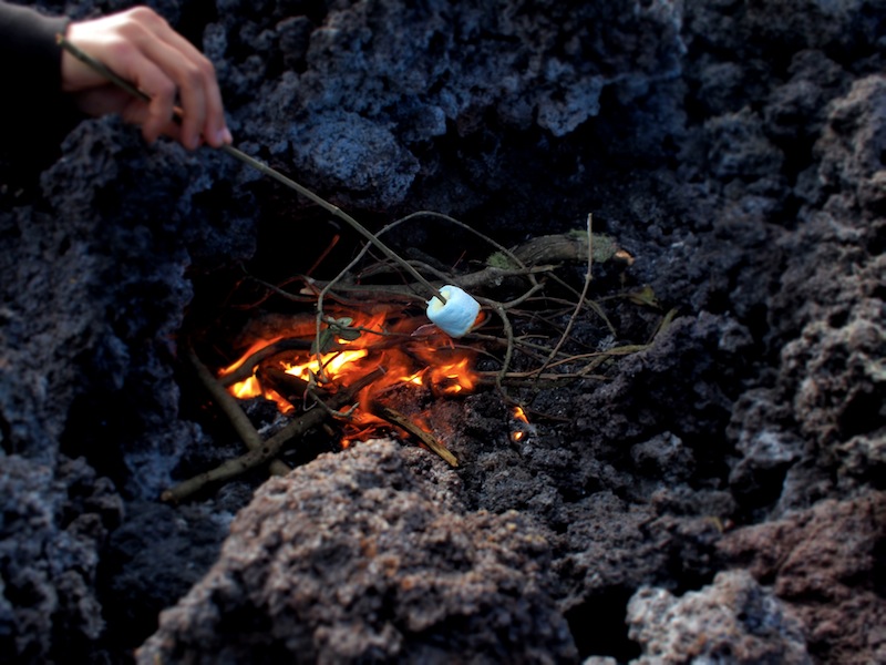 Marshmallows Pacaya volcano