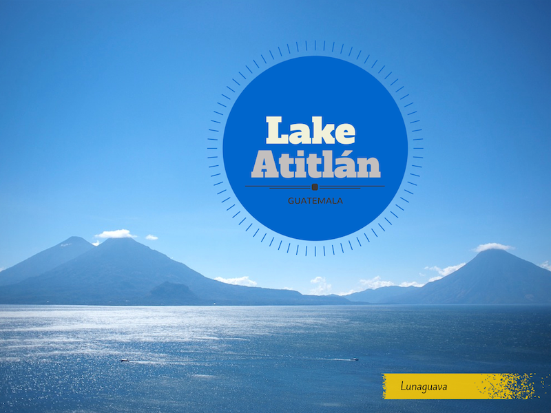 Lake Atitlan Guatemala postcard
