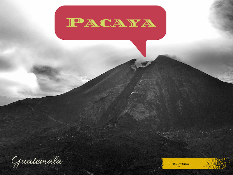 Pacaya volcano Guatemala postcard