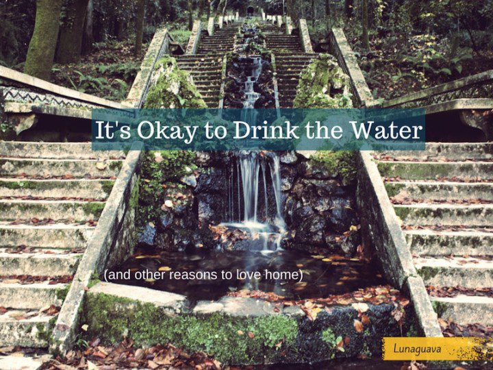 Its Okay to Drink the Water (and other reasons to love home)